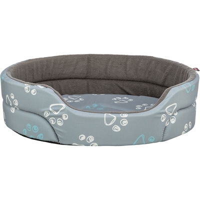 Trixie hondenmand jimmy cotton look ovaal 45×35 cm – lichtgrijs/donkergrijs