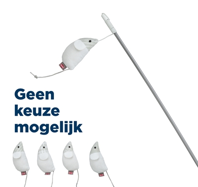 Trixie kattenhengel muis met catnip 46 cm – interactief speeltje
