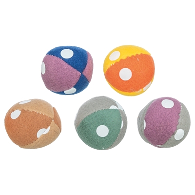 Trixie kattenbal pluche assorti 4,5 cm – 55 stuks