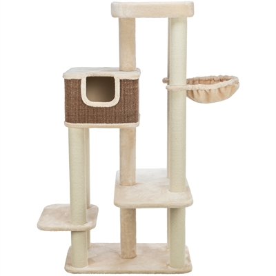 Trixie krabpaal bertholo crème/donkerbruin 78×45×165 cm – kattenkrabpaal