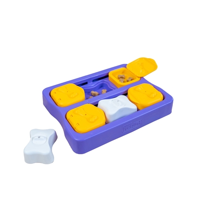 Nina ottosson hondenpuzzle dog brick 22×17×5 cm – paars