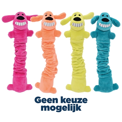Multipet hondenspeeltje loofa bungee-scrunchee 30,5 cm – assorti