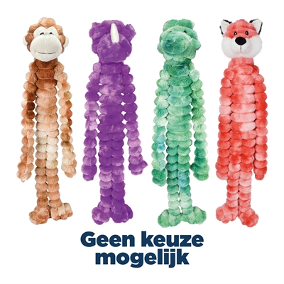 Multipet pluchen honden speeltje crimpy cuddlerz 68,5 cm – assorti