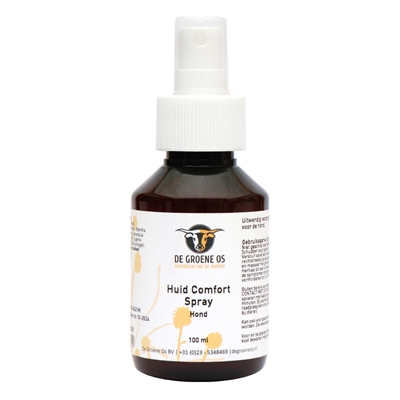 De groene os huid comfort spray 100 ml – verkoelend voor honden en paarden