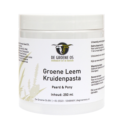 De groene os groene leem kruidenpasta 250 ml – verkoelend en verzachtend