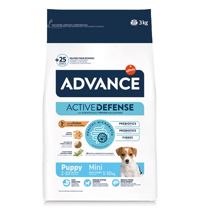 Advance puppy protect mini 3 kg – hondenvoer voor kleine rassen