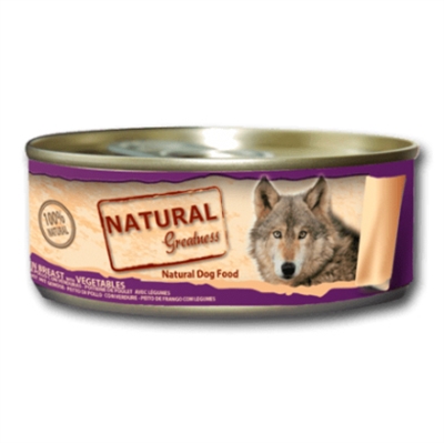 Natural greatness natvoeding honden kip / groenten 156 gr – natuurlijk