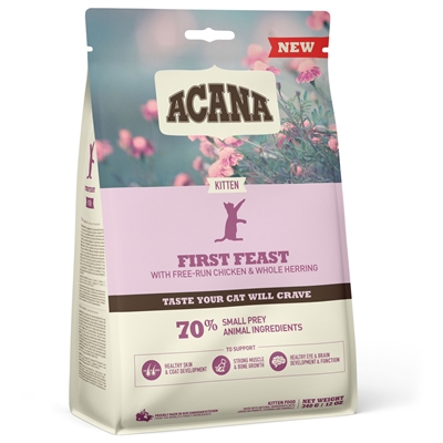 Acana kattenvoeding kitten first feast chicken/herring 340 gr – 70% vlees