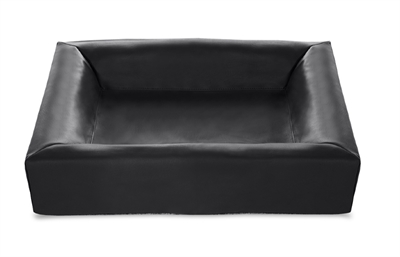 Bia bia bed kunstleer hoes hondenmand zwart | 70x60x15 cm