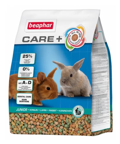 Beaphar care+ konijn junior 1,5 kg | premium konijnenvoer