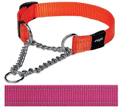 Rogz for dogs snake halfslip halsband roze