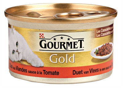 Gourmet gourmet gold cassolettes | duet vlees in saus 24x85g