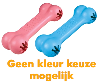 Kong puppy goodie bone | assorti roze/blaauw 13x5x3 cm