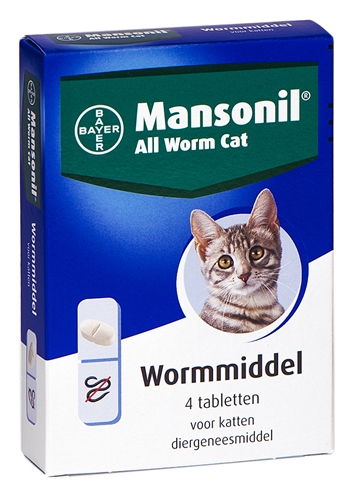 Mansonil kat all worm tabletten | 4 st