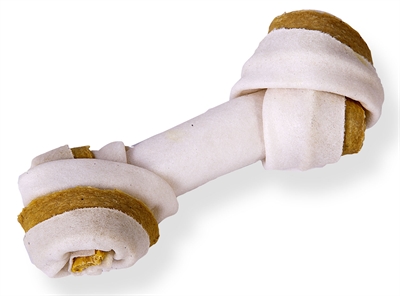 Petsnack duoknoop met semi-moist strip | 5 inch 5 st
