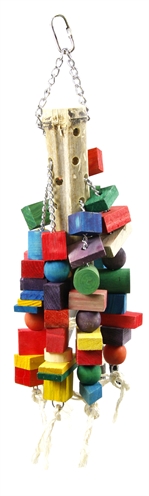 Happy pet vogelspeelgoed supersize hout | 63x20x20 cm