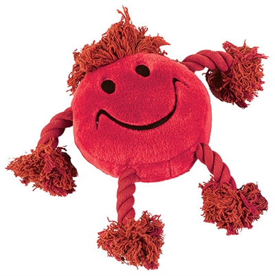 Happy pet happy faces pluche smiley rood | 29x26x8 cm