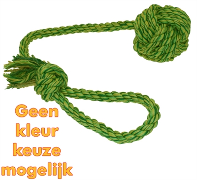 Happy pet nuts for werpflostouw | 48x7x7 cm met touwhondbal