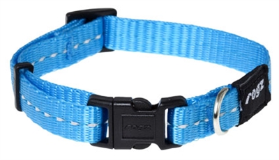 Rogz for dogs nitelife halsband | turquoise 11mm 20-32cm