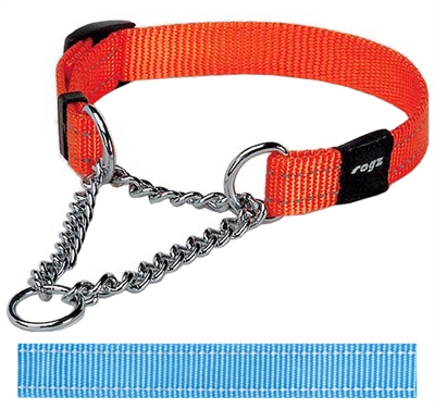 Rogz for dogs snake halfslip halsband turquoise