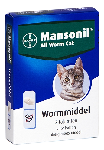 Mansonil kat all worm tabletten | 2 st