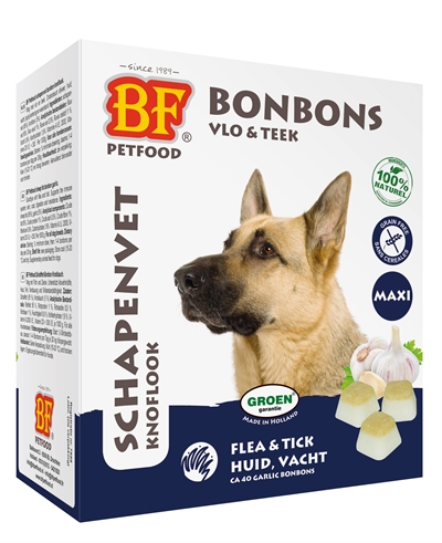 Bf petfood schapenvet maxi bonbons knoflook | 40 stuks