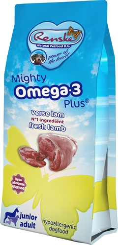 Renske mighty omega plus junior/adult lam/rijst hypoallergeen