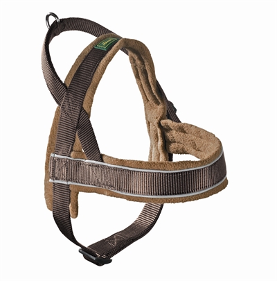 Hunter harnas norweger racing nylon bruin/cognac | small 42-53x2 cm