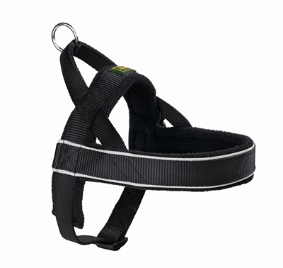 Hunter harnas norweger racing nylon zwart | medium 52-62 cm