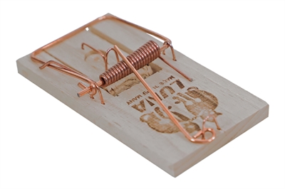Luna muizenval hout | 9,5x5x2 cm