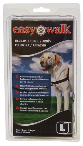 Petsafe easy walk anti-trek tuig zwart | maat l