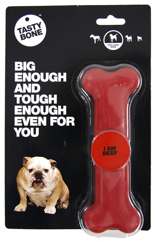 Tasty bone beef | 17x6x3 cm chew toy