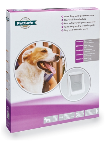 Petsafe hondenluik large wit / transparant | model 760