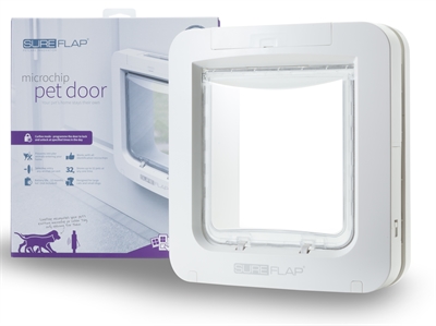 Sureflap kattenluik microchip large | wit