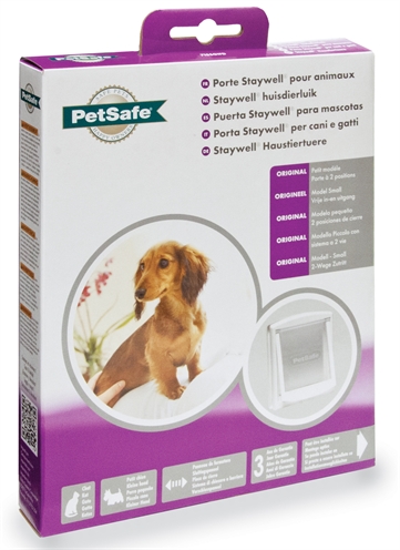 Petsafe kattenluik small | wit/transparant 715