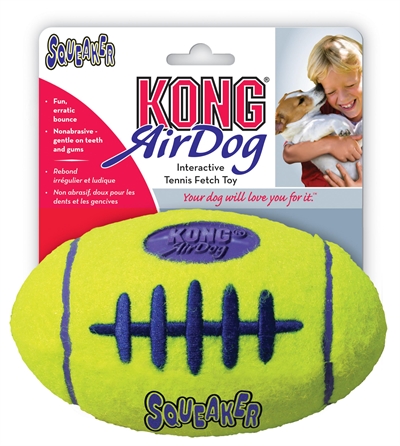Kong airdog football geel | small 9x5,5 cm