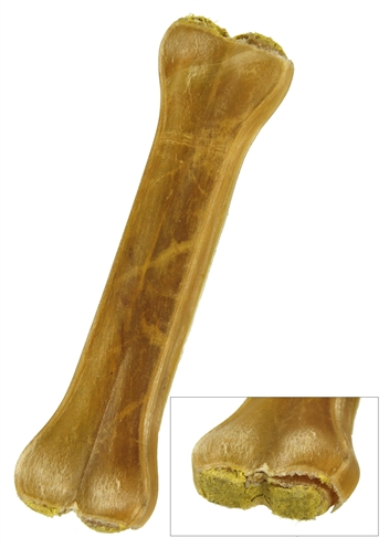 Petsnack geperst bot gevuld met kip | 8 inch - 5 st