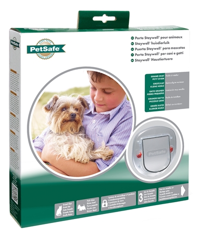 Petsafe hondenluikje kleine hond transparant 4 standen