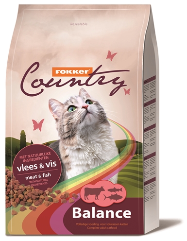 Fokker kat country balance vlees & vis | 10 kg