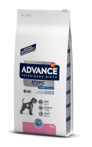 Advance veterinary diet dog gevoelige huid 12 kg | medium/maxi
