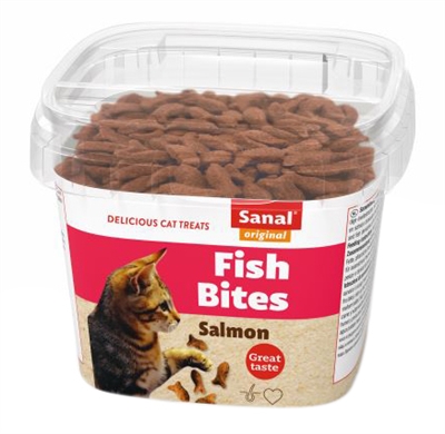 Sanal cat fish bites cup | 75 gr snack voor katten
