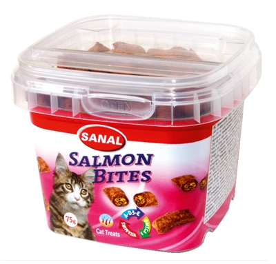 Sanal cat salmon bites cup | 75 gr