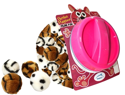 Cat 'n' caboodle happy pet fuzzeez bal | 5x5 cm 32 st