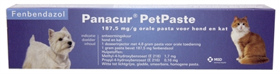 Panacur pet pasta injector 5 gr | dierenhouderij supplement