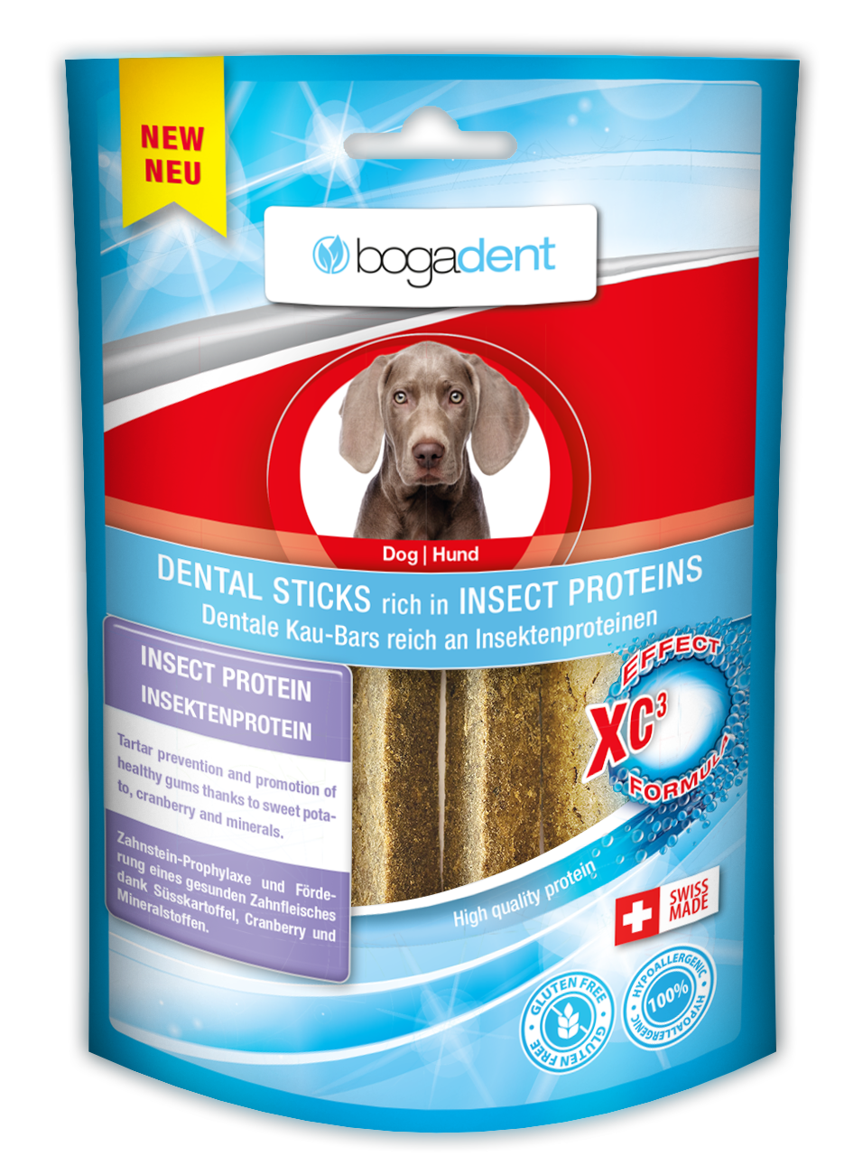 Bogadent hond dental sticks rich in insect proteins