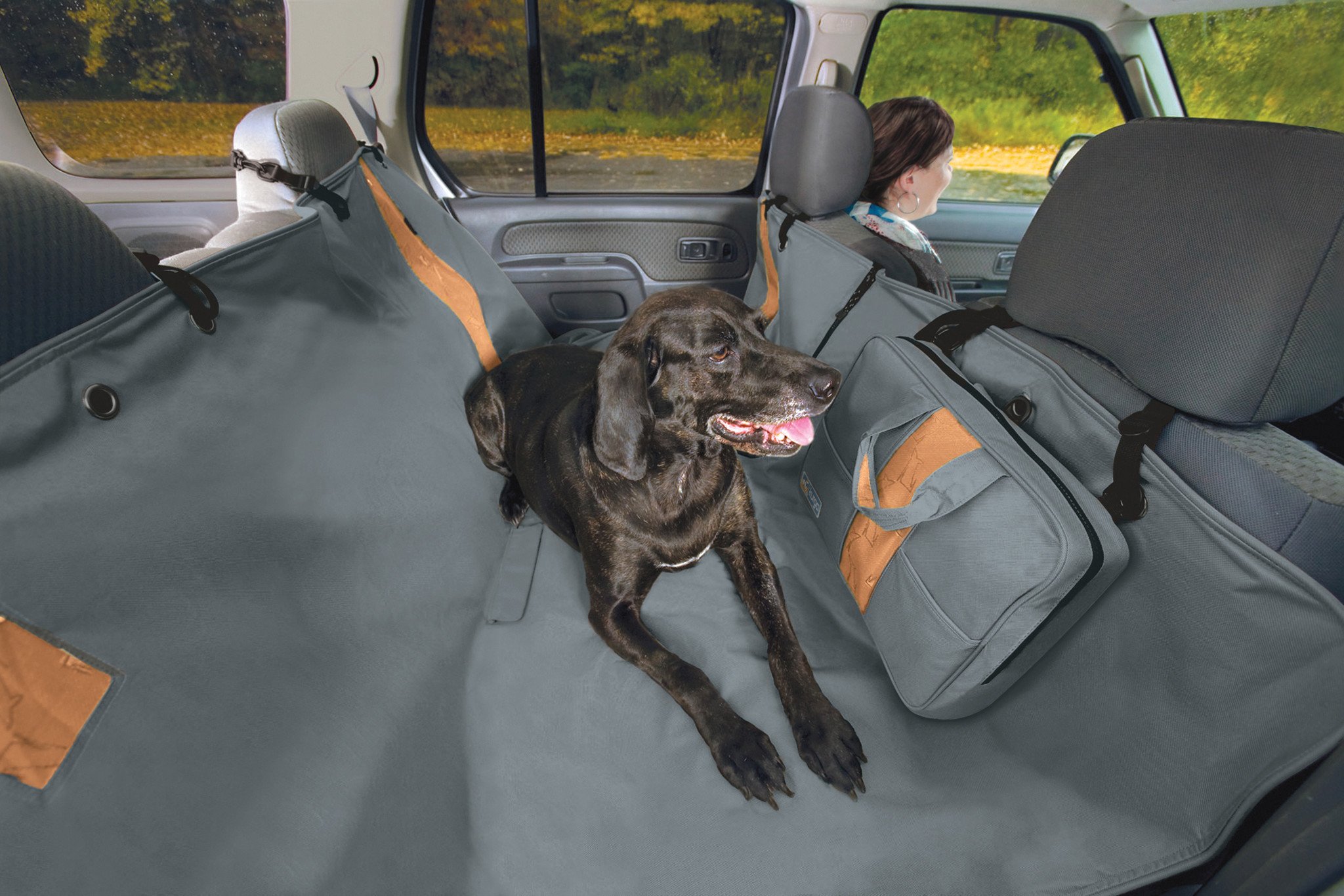 Kurgo honden hangmat wander hammock 137×142 cm – grijs