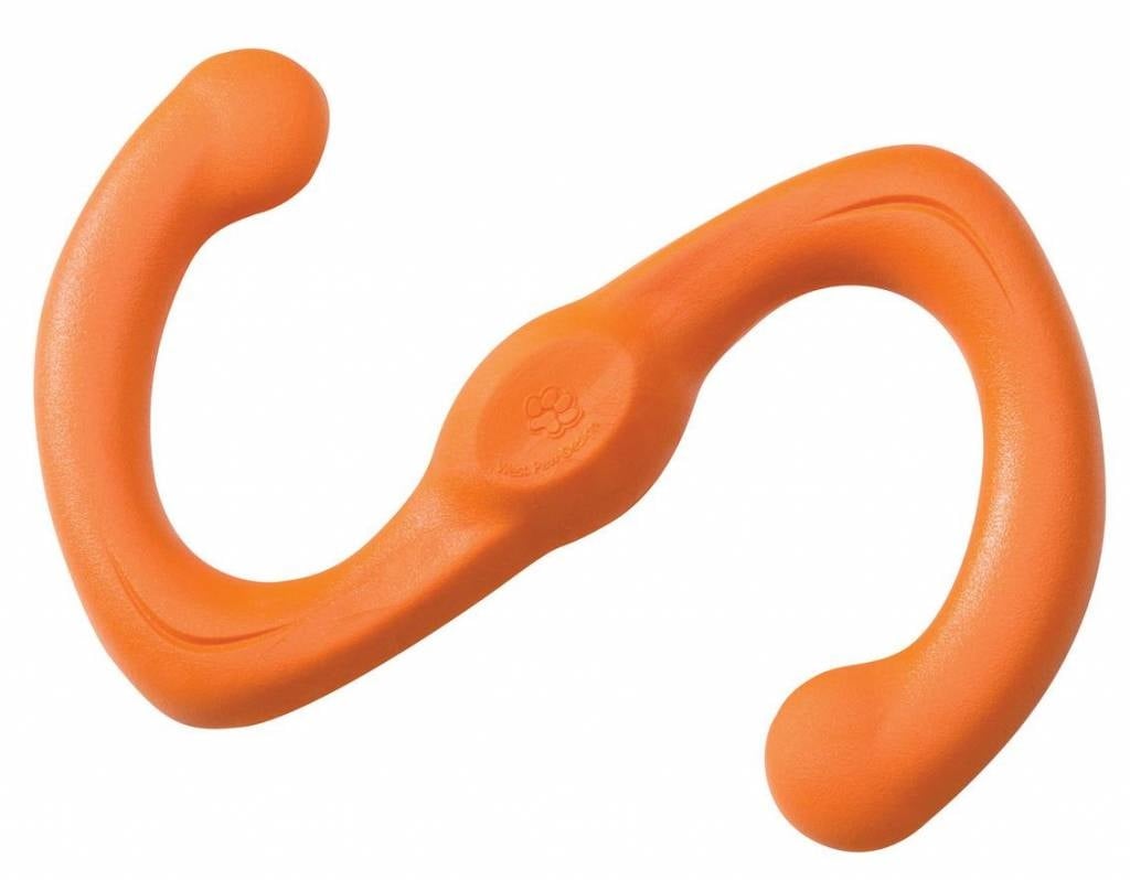 West paw hondenspeelgoed zogoflex bumi large 25,4 cm – tangerine oranje