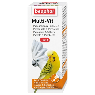 BEAPHAR MULTI-VIT PAPEGAAI EN GROTE PARKIETEN
