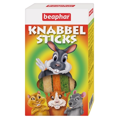 BEAPHAR Knabbelsticks Knaagdier - Licht verteerbaar & stimuleert knaagbe