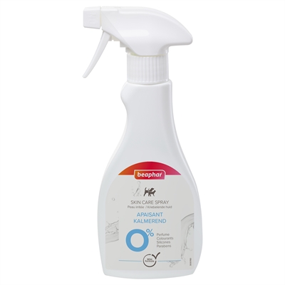 BEAPHAR Spray bij Jeuk huidverzorging voor honden & katten Aloe Vera, Teunisbloem- & Castor-olie - Verzacht & hydrateert